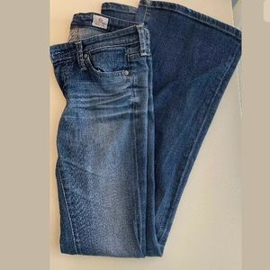 AG Belle Flare Jeans Size 25 x 31 Low Rise